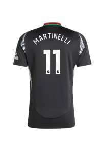 Arsenal Gabriel Martinelli #11 Jalkapallovaatteet Vieraspaita 2024-25 Lyhythihainen